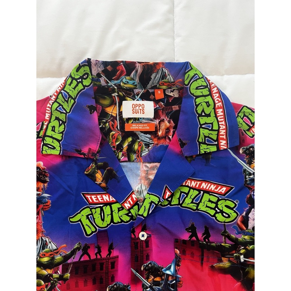 Teenage Mutant Ninja‎ Turtles Shirt Mens S NWT Graphic Button Up (109)